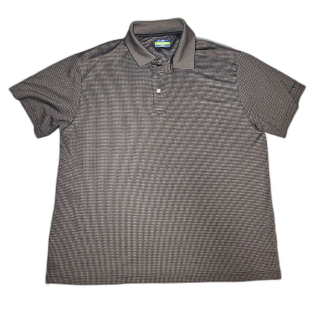 Ben Hogan Performance Men's 2XL Gray Micro Pattern Golf Polo